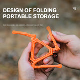 NNEOBA Foldable Stove Gas Canister Holder Tripod Bracket for Outdoor