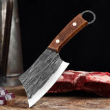 NNEOBA Hand-Forged Cleaver Boning Knife Brown
