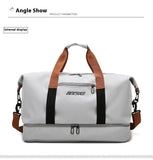 NNEOBA Short Travel Gym Duffel Bag Grey