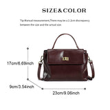 Women's Genuine Leather Crossbody Satchel