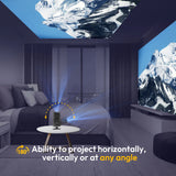 NNEOBA HY320 Mini Projector – 4K Support WiFi6 BT5.0 180° Rotatable Portable Cinema