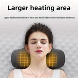 NNEOBA Wireless Cervical Massage Pillow Memory Foam Neck Support Grey