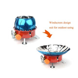 NNEOBA Windproof Mini Folding Camping Gas Stove Red