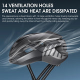 NNEOBA Ultralight Cycling Helmet with Magnetic Goggles LED Taillight Titanium