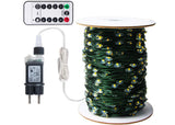 120M 1200-LED Multicolor Green Wire Fairy Lights – IP44 EU Plug
