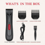 NNEOBA Womens Waterproof Intimate Hair Trimmer Body Groomer Red