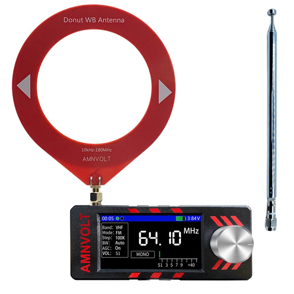 NNEOBA Mini Full-Band Radio Receiver Black