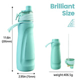 NNEOBA 750ML Spray Water Bottle Green
