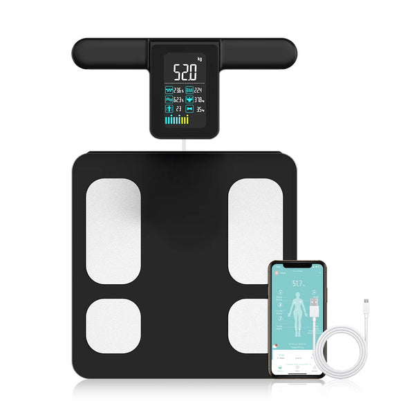 NNEOBA Smart Body Fat Scale with Handle Black