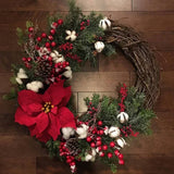 Artificial Christmas Rattan Wreath