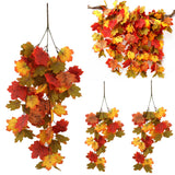 2-Piece 75CM Artificial Maple Leaf Garland