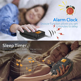 NNEOBA Mini Weather Pocket Radio Player Black