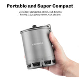 NNEOBA 600ml Ultralight Heat Exchanger Pot Grey