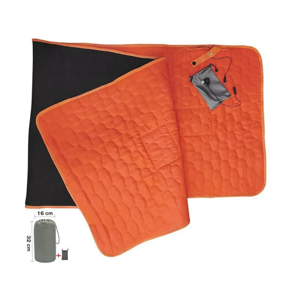 NNEOBA USB Heated Sleeping Mat Camping Mattress Orange