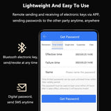 NNEOBA Smart Fingerprint Door Lock with App Control & IC Cards (Waterproof)