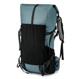NNEOBA 40L Waterproof Hiking And Camping Backpack Gray Blue