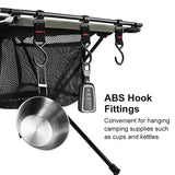 NNEOBA Portable Aluminum Camping Folding Table with IGT Compatibility Black