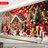 Super Large Gingerbread House Backdrop