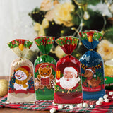 100pcs Christmas Candy Bags Santa Gift Set - Festive Holiday Treats
