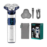 NNEOBA 3-Blade Floating Metal Shaver with LED Display