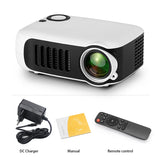 NNEOBA Mini Portable LED Projector White