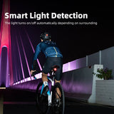 NNEOBA Tail Light Auto Brake Sensing Bicycle Rear Light Black