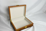 Glossy Wooden Storage Box with Lock for Belts and Accessories