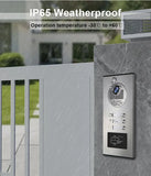 NNEOBA 3-Unit Video Intercom Doorbell System with RFID Unlock