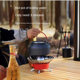 NNEOBA Windproof Mini Folding Camping Gas Stove Red