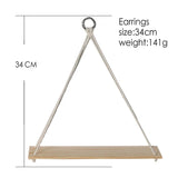 NNEOBA Boho Chic Wood Wall Shelves: Handmade Living Room and Bedroom Decor