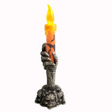 Halloween Skeleton Ghost Hands LED Candle Decoration – 15cm Horror Candle Prop for Home, Haunted House & Halloween Party Décor