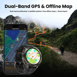 NNEOBA Tank M4 GPS Smartwatch Stainless Steel