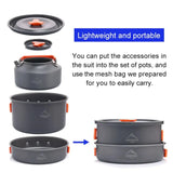 NNEOBA Camping Cookware Tableware Set Black