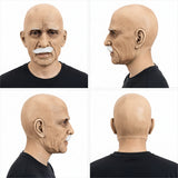 Realistic Elderly Character Mask for Halloween & Performances