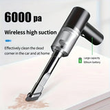 NNEOBA Wireless Car Vacuum Cleaner – High Power Wet & Dry Cordless Handheld