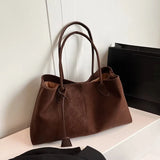 Vintage PU Leather Tote Bag