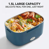 NNEOBA Electric Lunch Box 1.5L – 60W Portable Food Warmer for Car & Home