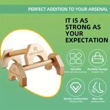 NNEOBA Wooden Push-up Bar Stands - Gym Fitness Training