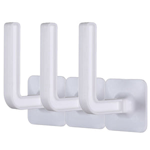 NNEOBA L-Shape Punch-Free Hook Wall Mounted Cloth Hanger