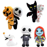 25cm Halloween Pumpkin Skeleton Plush Doll