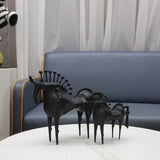 NNEOBA Modern Resin Horse Statue