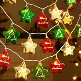 NNEOBA Twinkling Christmas LED Lights String - Festive Star - 2M/10LED