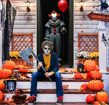 Joker Pennywise Door Curtain Banner – 2D