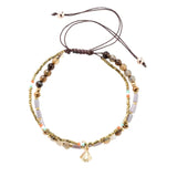 NNEOBA Bracelet with Multi-Layer Bohemia Beads for Women (Lotus)