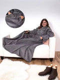 NNEOBA Wearable Flannel TV Blanket