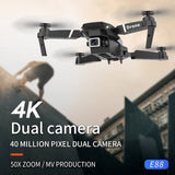 NNEOBA 2021 NEW Drone 4k profession HD Wide Angle Camera 1080P WiFi fpv Drone Dual Camera Height Keep Drones Camera Helicopter Toys