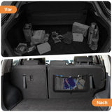 NNEOBA 4PCS Framed Car Mesh Storage Net Bags 36x18CM Organizer Pockets Black