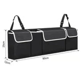 NNEOBA Car Trunk And Backseat Organizer Multi Use Oxford Storage Bag Black