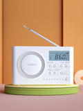 NNEOBA Mini Portable Digital FM Radio White