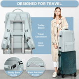 NNEOBA Vacuum Compression Laptop Backpack Blue